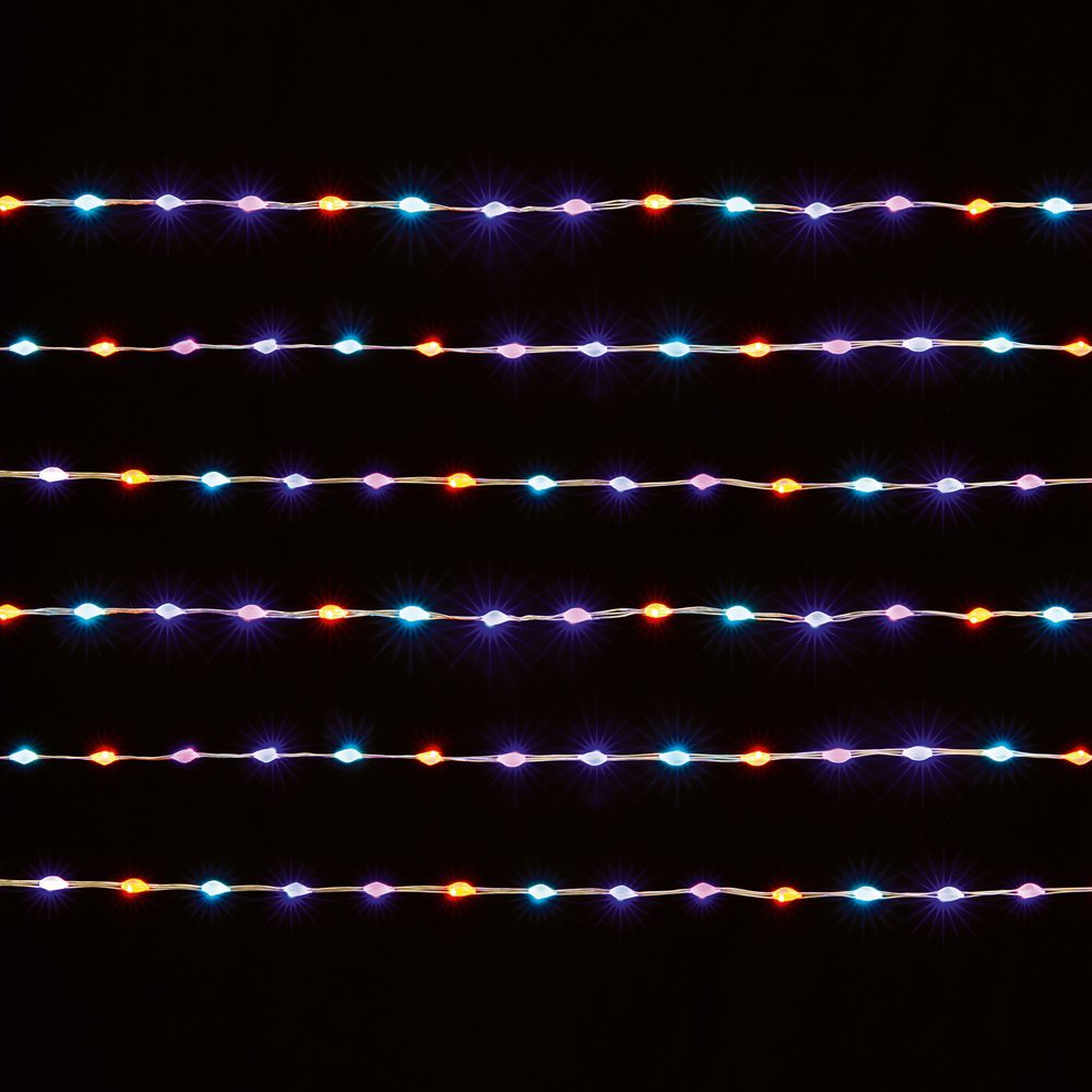 Microbrights 600 LED Compact Rainbow Christmas Lights 9.6m 5052998057912